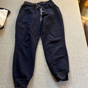 Figs Navy Zamora high waisted joggers